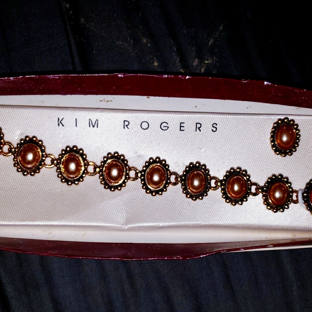 Kim Rogers bracelet and earrings set new